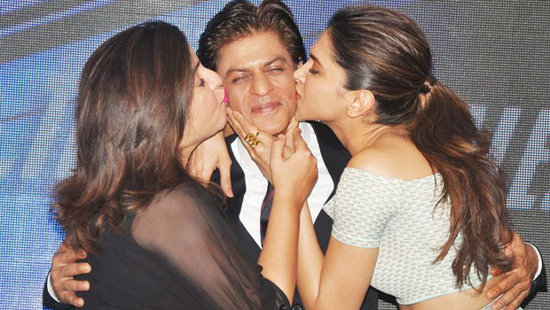 Farah Khan-Deepika Padukone Kiss Shah Rukh Khan For Respecting Women