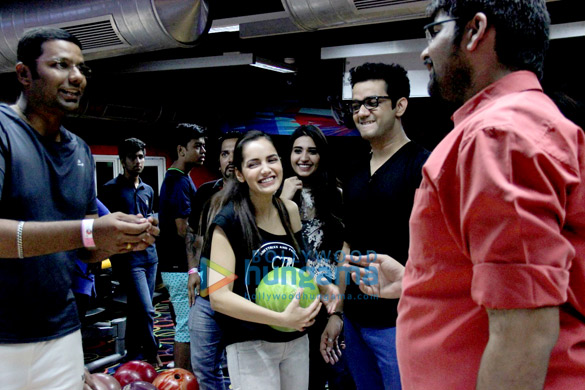 cast of solid patels promote their film at smassh 7
