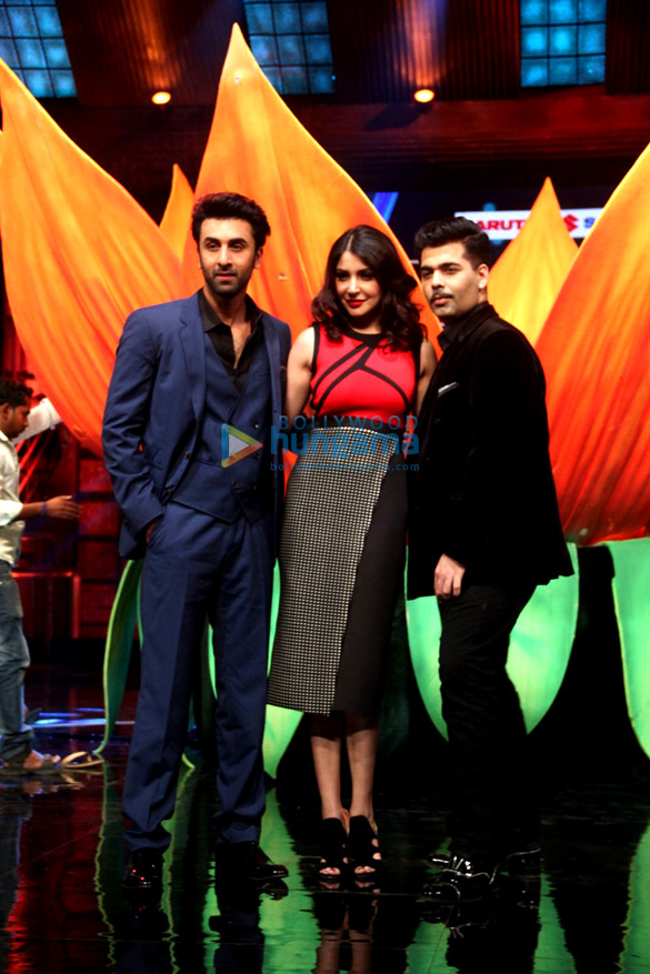 promotion of film bombay velvet on the sets of indias got talent 3