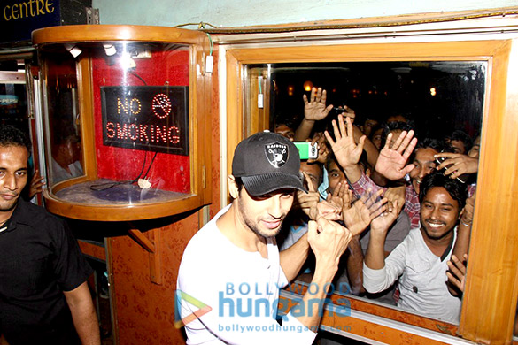 sidharth malhotra karan malhotra visit gaiety cinema to promote brothers 4