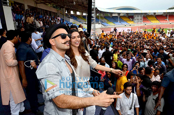 ranveer singh deepika padukone unveil the gajanana song from bajirao mastani 5