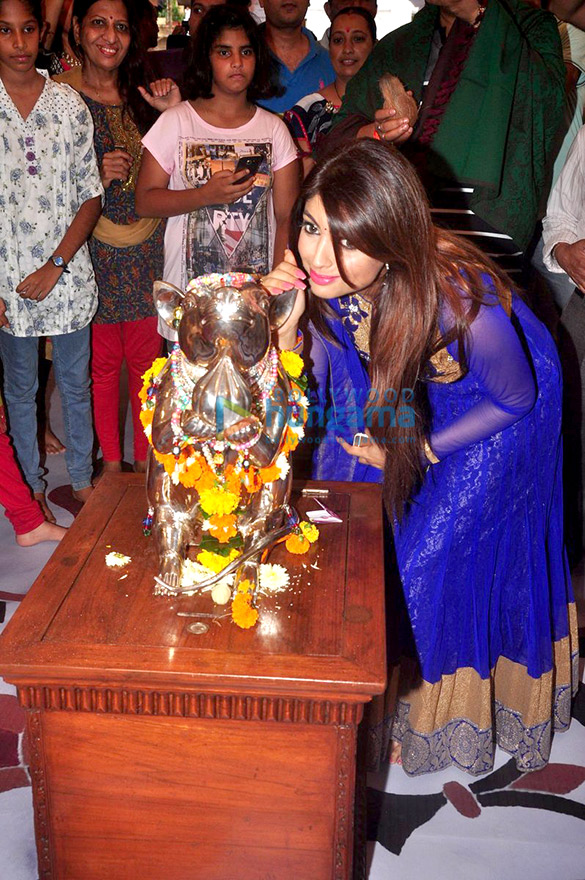 team of calendar girls visits andhericha raja ganpati 8