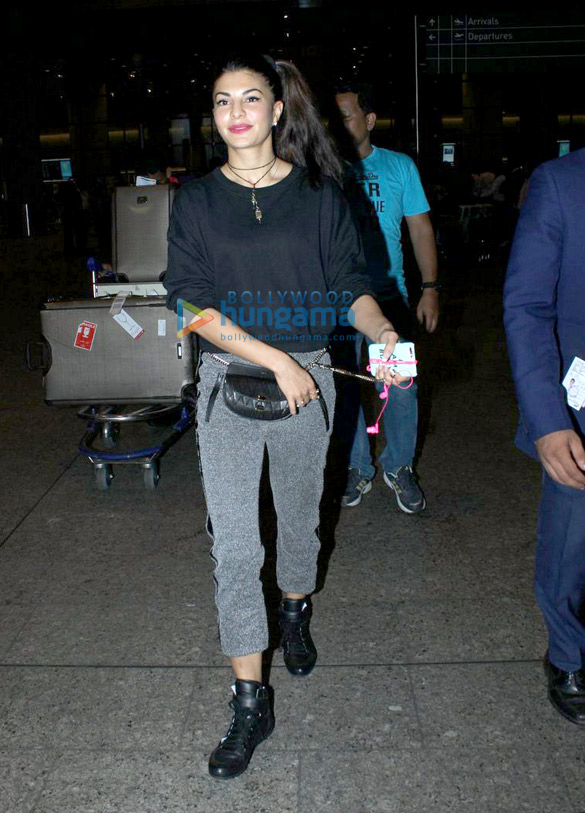 jacqueline fernandez arrives after the london shoot of housefull 3 4