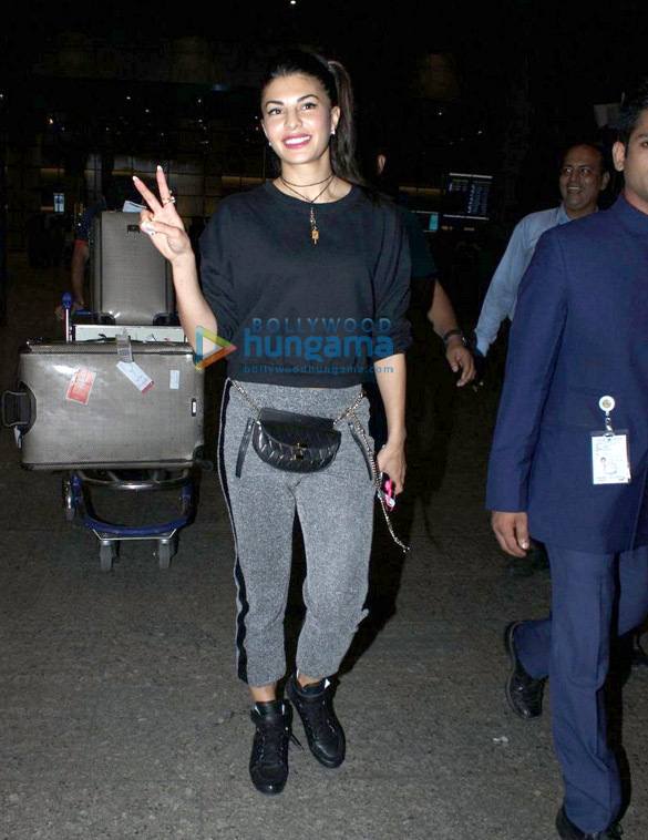 jacqueline fernandez arrives after the london shoot of housefull 3 6