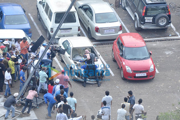 tigers shroff snapped in action on the sets of a flying jatt 10