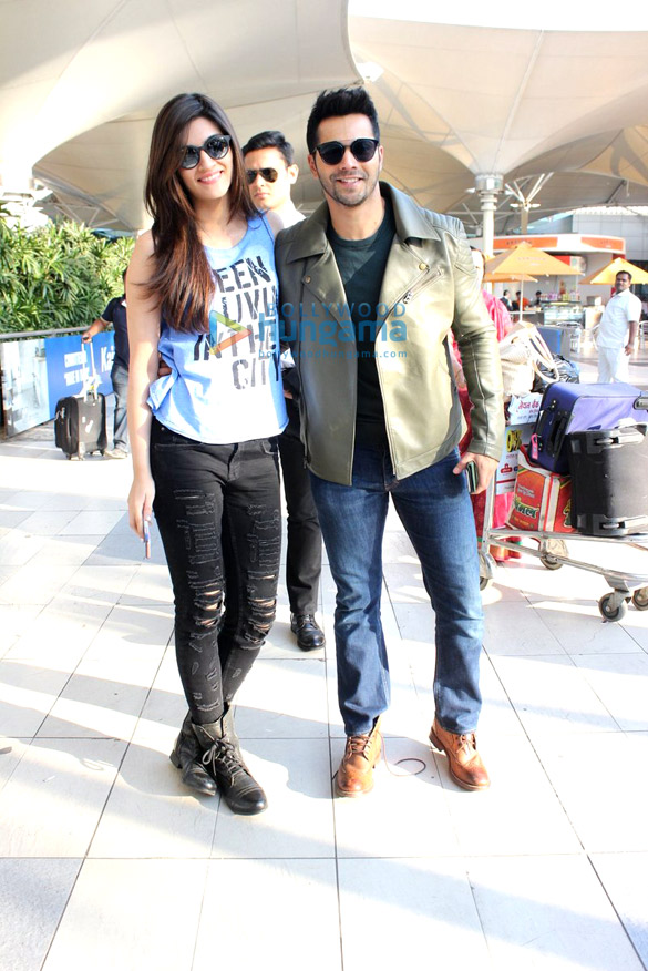 varun dhawan kriti sanon return after promoting dilwale in delhi 2