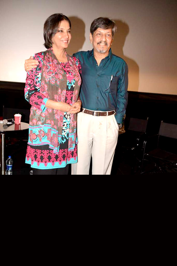 shabana and amol palekar at the screening of khamosh 3