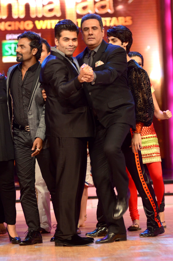 farah khan boman irani on the sets of jhalak dikhhla jaa 6