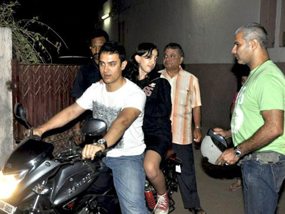 aamir khan celebrates birthday with family watching movie percy jackson 5
