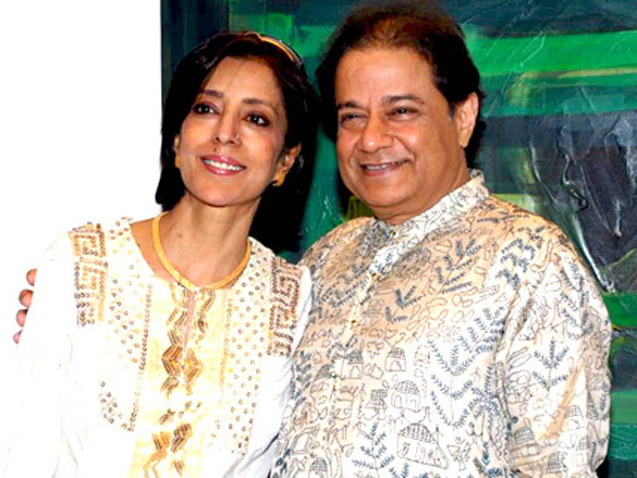 anup jalota and bina aziz at art event 4