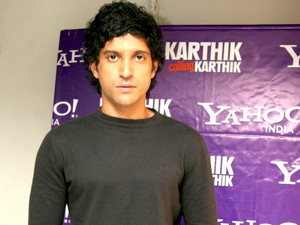 farhan akhtar at yahoo karthik calling karthik tie up media meet 4