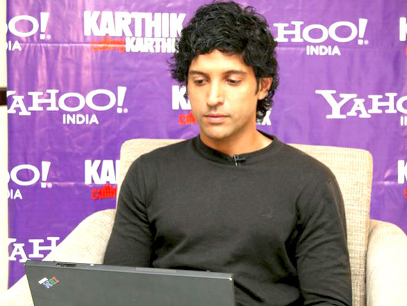 farhan akhtar at yahoo karthik calling karthik tie up media meet 9