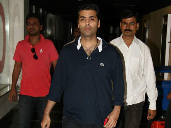 karan johar at cinemax to promote my name is khan 2
