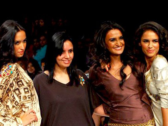 models walk the ramp at lina tipniss show at lakme fashion week 2010 5