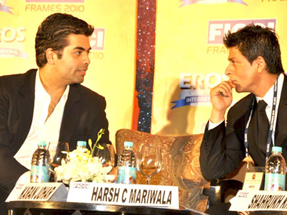 shahrukh katrina kaif and karan johar at ficci frames 2010 inaugural session 9
