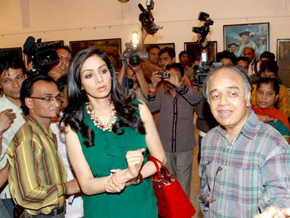 sridevi and boney kapoor at art event 4