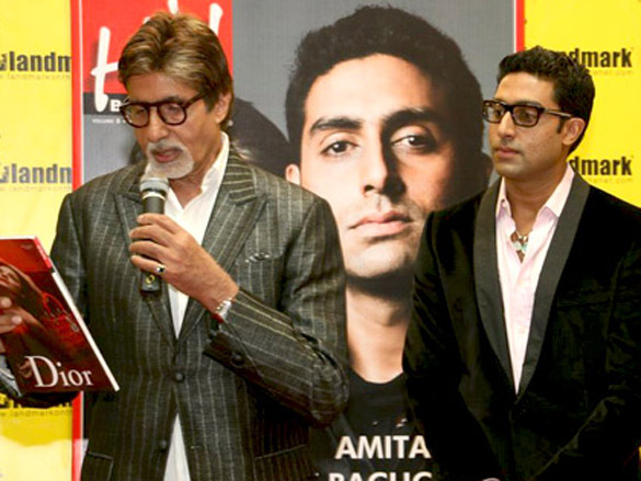 big b and abhishek unveil hi blitz magazine 4