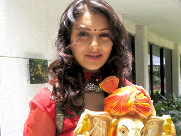hansika celebrates ganesh festival 3