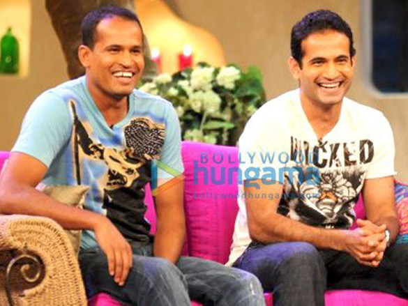 irfan pathan and yusuf pathan on farah khans talk show tere mere beach mein 2