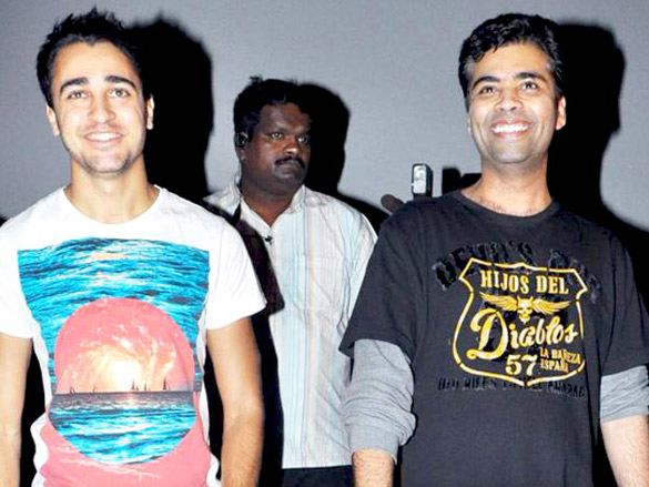imran khan and karan johar promote i hate luv storys at fame malad 3