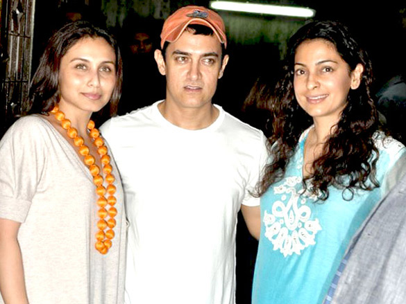 salman aamir and others at the special screening of peepli live 4