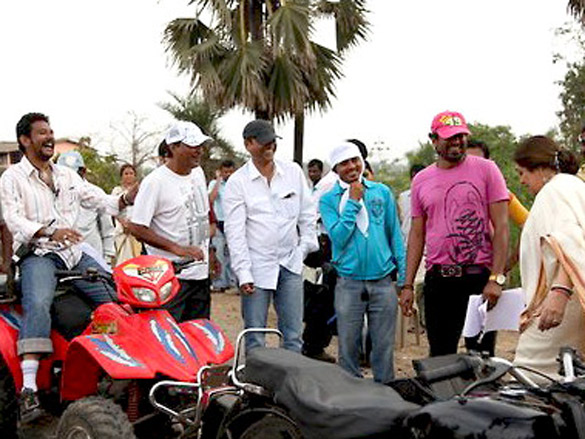 on the sets of action replayy 11