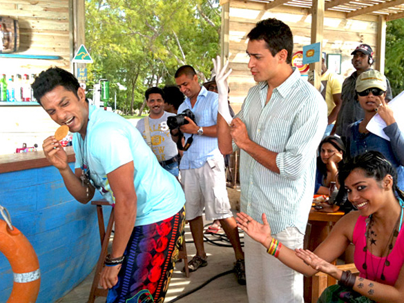 on the sets of break ke baad 17