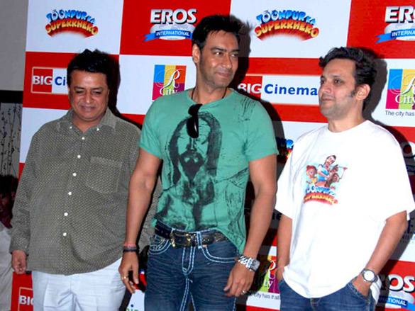 ajay devgn promotes toonpur ka superrhero at big cinemas 4
