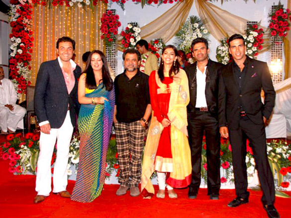 akshay sonam celina bobby and suniel promote thank you 3