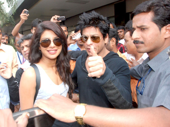 shahrukh khan and priyanka chopra return to mumbai after the shoot of don 2 in berlin 2