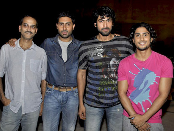abhishek prateik and rana promote dum maaro dum 2