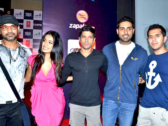 abhishek and sarah at zapak com game film event 3