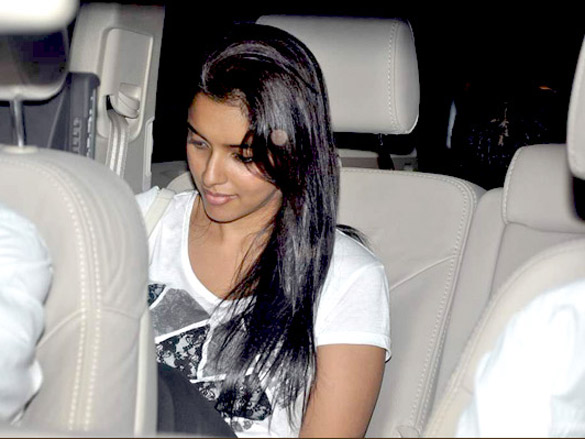 asin snapped at the special screening of ready 4