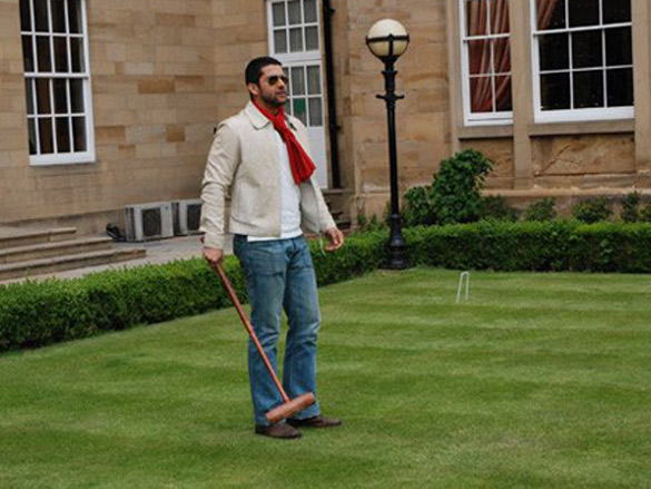 aftab and bobby at the oulton hall playing croquet 3