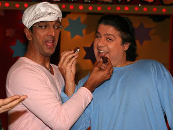 riteish deshmukh and sajid khan at boogy woogy show to promote heyy babyy 5