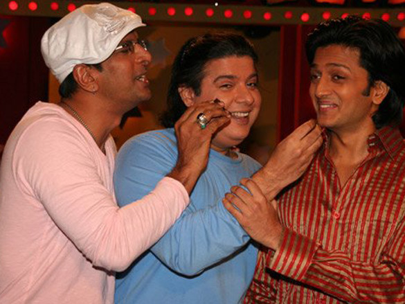 riteish deshmukh and sajid khan at boogy woogy show to promote heyy babyy 6