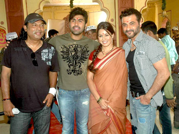 shoot of the film mum bhai the gangsters to support anna hazare 2