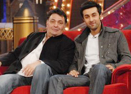 Rishi and Ranbir Kapoor shoot their first ad together Rishi and Ranbir Kapoor shoot their first ad together