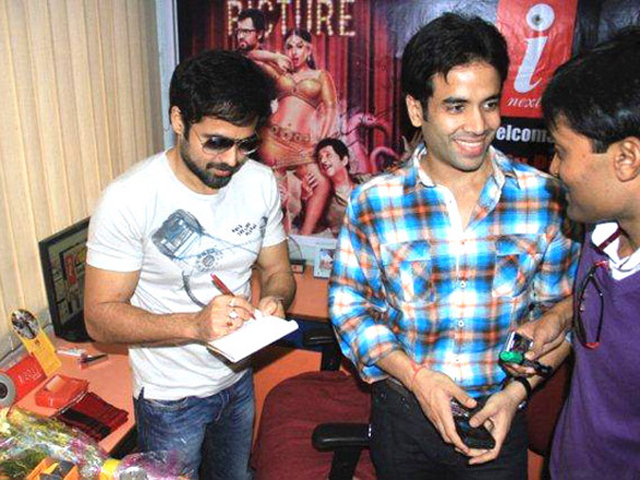 emraan and tusshar promote the dirty picture 3