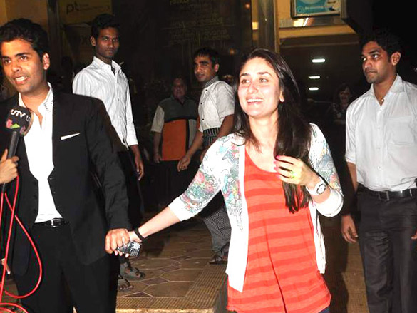 kareena karan and arbaaz watch the dirty picture 7