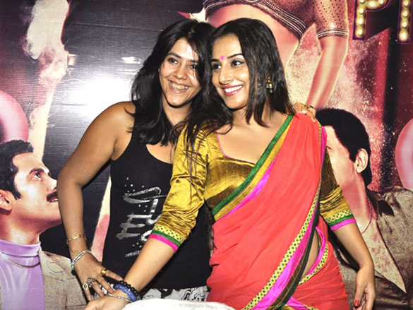 vidya balan and ekta at the dirty picture success media meet 4