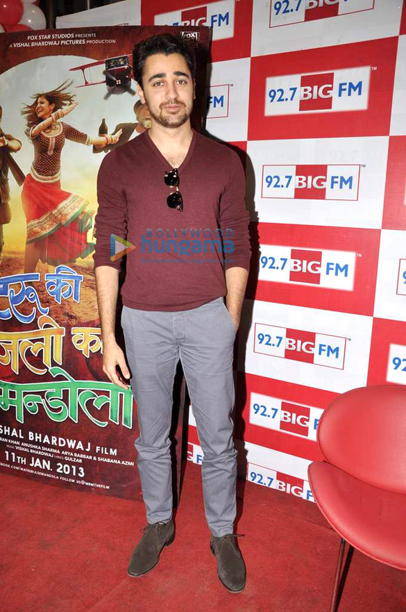 imran promotes matru ki bijlee ka mandola at 92 7 big fm 13