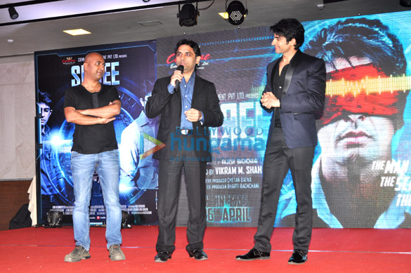 celebs grace the first look music launch of the film shree 3