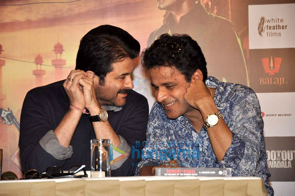 anil manoj sonu sood at the press conference of shootout at wadala 8