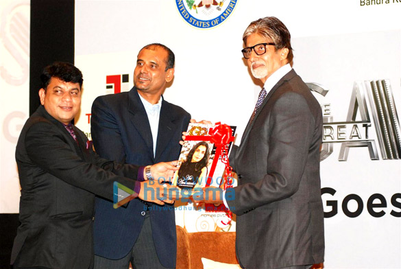 big b at the press conference of the great gatsby in gujarat 2