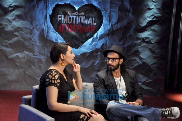 promotion of lootera on the sets of utv bindass emotional atyachaar 5