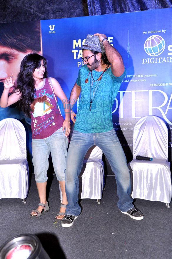 ranveer and sonakshi promote lootera at palladium 9