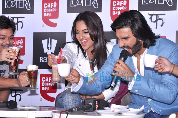 promotions of film lootera at cafe coffee day 2