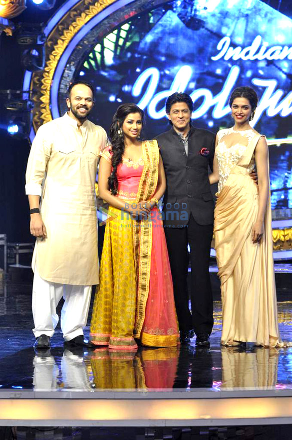 shahrukh deepika promote chennai express on indian idol junior 2
