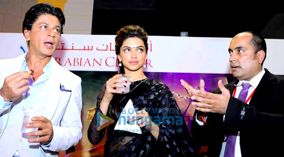 shahrukh deepika promote chennai express in dubai 2